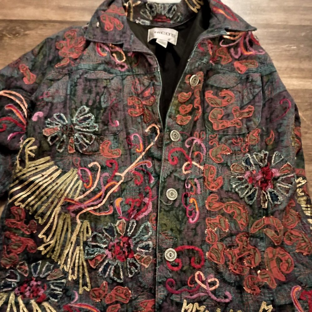 Chico's Vintage Floral Jacket
